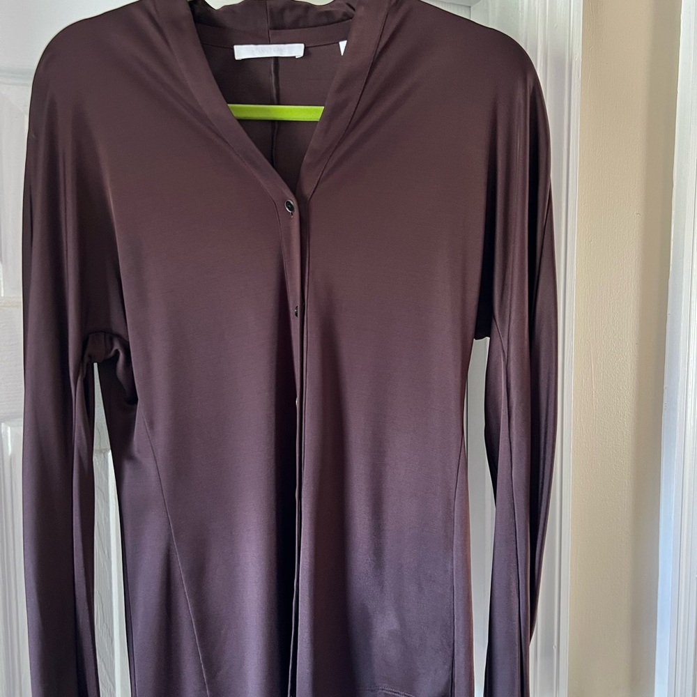 Helmut Lang Dark Brown Button Down Shirt